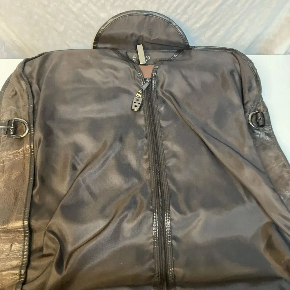 Potomac Leather Goods Company Genuine Leather Garment Travel Bag